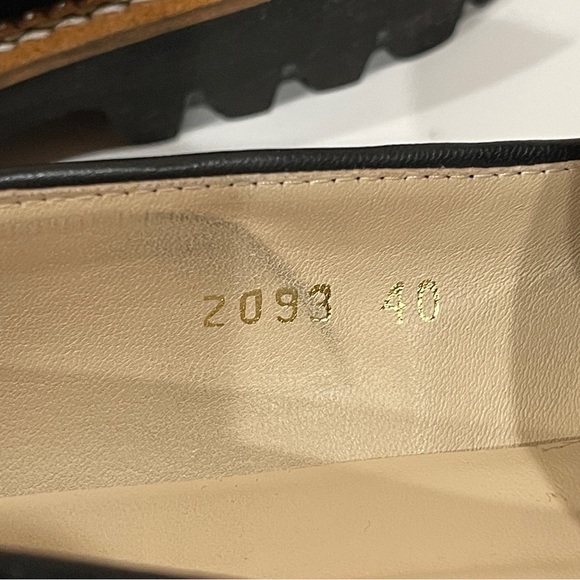 Jon Josef Anthropologie Womens Gogo Lug Sole Loafers Size US 10 EUR 40 Black - Picture 10 of 16